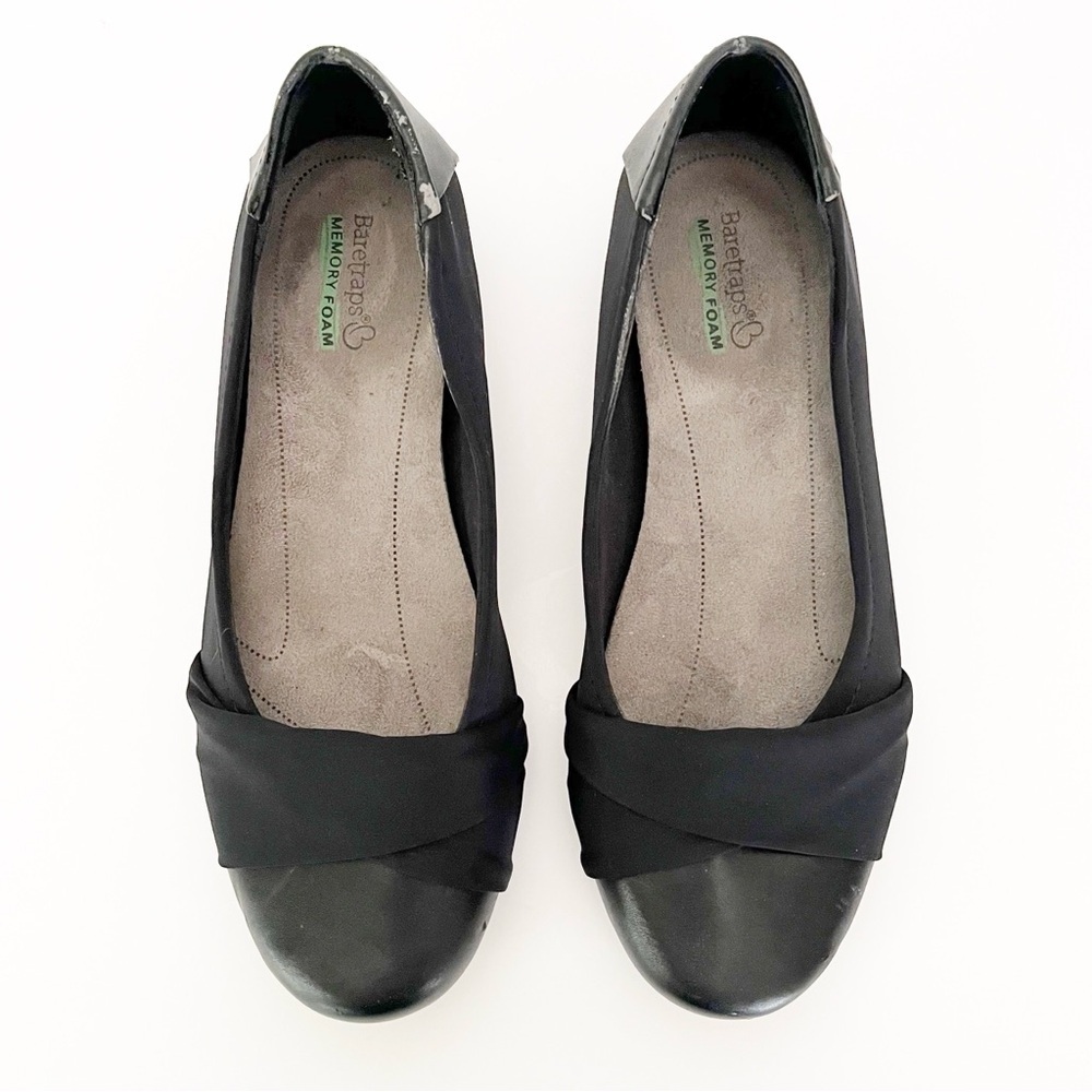 Baretraps Mitsy Ballet Flats Women's Size 9M Black Slip On Memory Foam Shoes